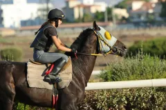 Η Παρασκευή (Βίβιαν) Τσαντίλα στης προπονήσεις. 