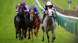 O Gewan αποκρούει την επίθεση του Gstaad και κατακτά το Dewhurst Stakes.